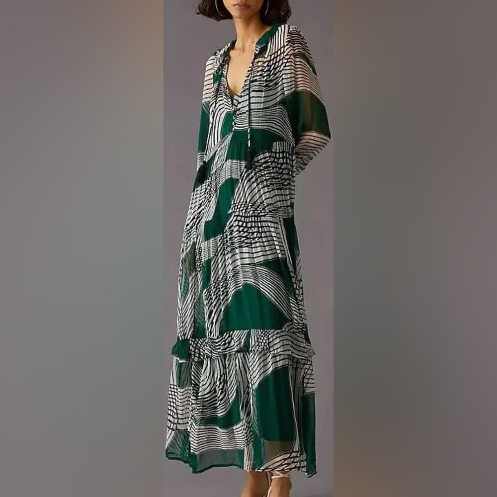 Anthropologie The Marais Printed Chiffon Maxi